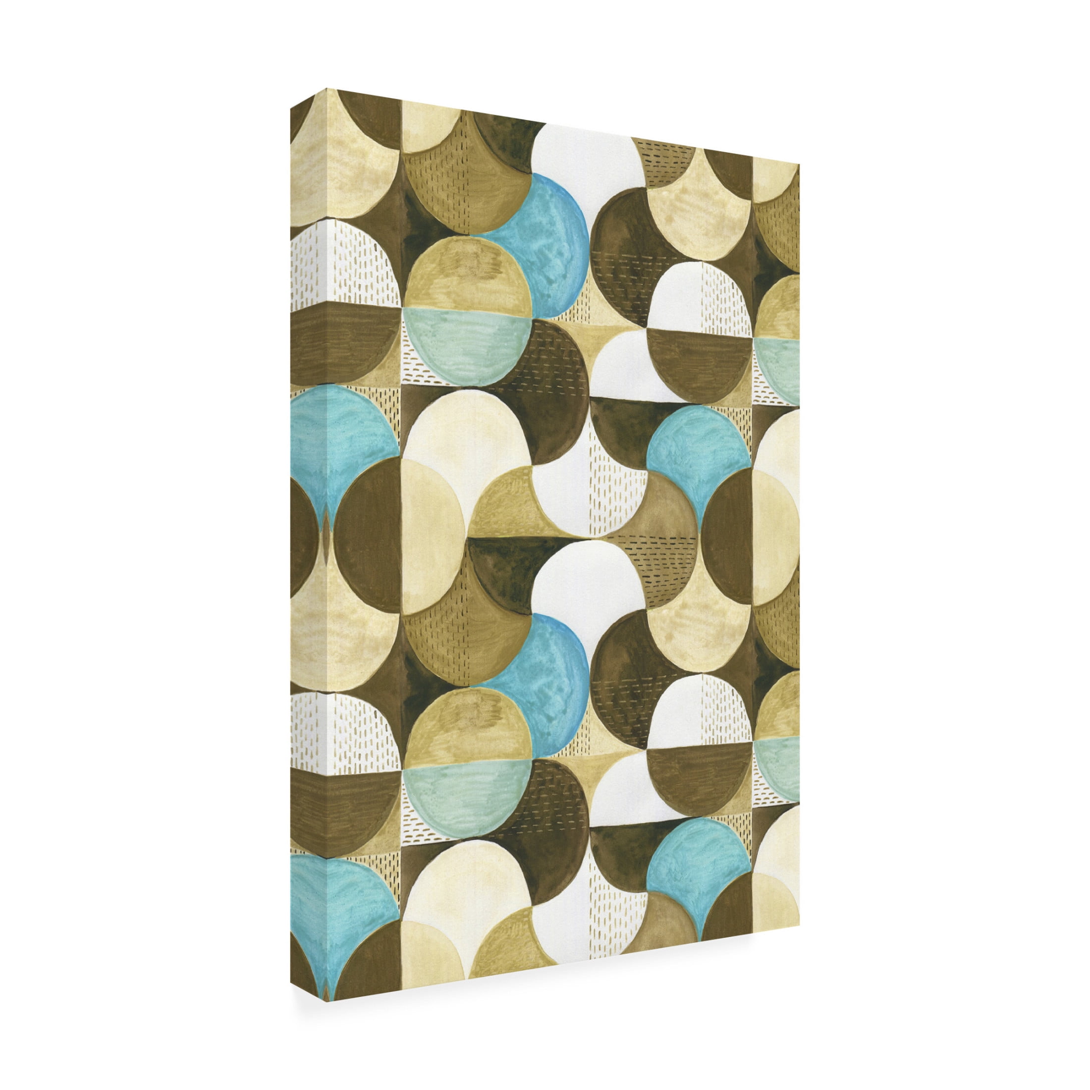 Canvas Wall Art - Incado 'Geometric II' Wall Art for Living Room, Bedroom, or Office Décor by Trademark Fine Art - 12 x 19 Inches
