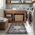 thumbnail image 2 of Area Rugs for Entryway x Lightweight Machine Washable Rug Vintage Area Rugs for Bedroom Neutral Bathroom Mat Indoor Carpet for Playroom Office Living Room(Grey xft), 2 of 6
