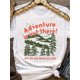 thumbnail image 2 of Camiseta gráfica para hombre "La aventura está ahí fuera": perfecta para los amantes del camping, el senderismo y los viajes. Mezcla de algodón de inspiración vintage, manga corta, cuello redondo y di, 2 of 8
