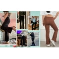 thumbnail image 6 of Sherrylily Girls Yoga Pants V Cross Waist Wide Leg Flare Pants High Waist Bootcut Pants with Pockets, 6 of 6