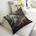 thumbnail image 5 of dinosaurs forest skylinen toss pillowcase decoration pillowcase gifting preferred 24x24 inch cushion cover sofa pillowcase sofa bedroom living room car, 5 of 8