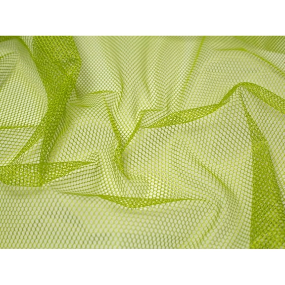 By Annie Stretch Mesh Fabric Apple Green - per yard