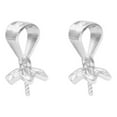 thumbnail image 1 of letairis 2 Pieces Necklace Clasp Necklaces Pendant Lock Hook Silver Jewelry Making Finding Connection Accessory Replacement Part Silver Type 2, 1 of 8