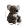 thumbnail image 3 of Sinyiin Adorable Plush Koala Study Soothing Toy For Childrens Room Decoration, 3 of 8