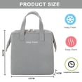thumbnail image 2 of Bolsa de almuerzo aislada, bolsa de conveniencia simple, bolsa de almacenamiento en frío, bolso de almuerzo, lonchera, mujeres y hombres, trabajo de picnic para adultos, senderismo en la playa, 2 of 5