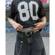 thumbnail image 2 of Camiseta de verano de malla personalizada sencilla con letras para hombre, diseño de hip-hop moderno Y2K, camisetas casuales versátiles y deportivas para parejas, 2 of 5