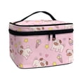 thumbnail image 2 of HELLHERO Puppy Ice Cream Pattern Multipurpose Cosmetic Bag with Brush Slots Polyester Lightweitht Zipper, 2 of 6