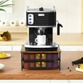thumbnail image 3 of Oumilen 2-Tier Coffee Organizer for K Cup, 72 Pods Drawer with Sliding Baskets in Black, 3 of 7