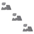 thumbnail image 4 of Transemion 1/2/3/5 3pieces Anti-slid Particles Rug Set Secure And for Slip-free Bathroom Mats For Grey 3PCS, 4 of 6