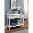 thumbnail image 1 of Convenience Concepts French Country Two-Drawer Hall Table in White Wood Finish, 1 of 4