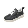 thumbnail image 2 of Willtoo Womens Platform Casual Sneakers Lace Up Side Zipper Low Top Walking Shoes Lightweight Round Toe Fashion Comfort Skate Shoes, 2 of 5