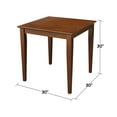 thumbnail image 4 of International Concepts 30x30 Dining Table with 2 Chairs in Espresso, 4 of 6