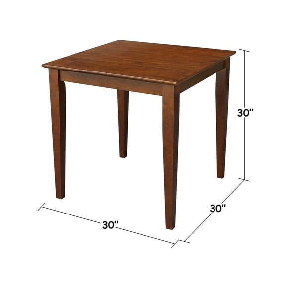 Solid Wood Top Table, Shaker Legs