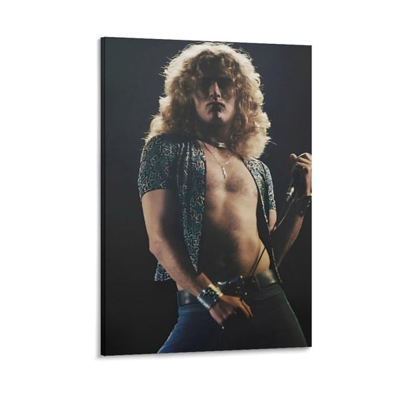 Robert Plant Canvas Poster Painting On Canvas Wall Art Poster Scroll Picture Print Living Room Walls Decor Home Posters 16x24inch(40x60cm)