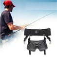 thumbnail image 3 of 1 juego de cinturón de cintura, suministro , accesorios grande soporte profesional, control, cintura, mar, para viajar, S Soledad Soporte de caña de pescar, 3 of 10