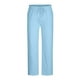 thumbnail image 2 of Pantalones de lino y algodón con cintura elástica para hombre, informales, lisos, con bolsillos, 2 of 6