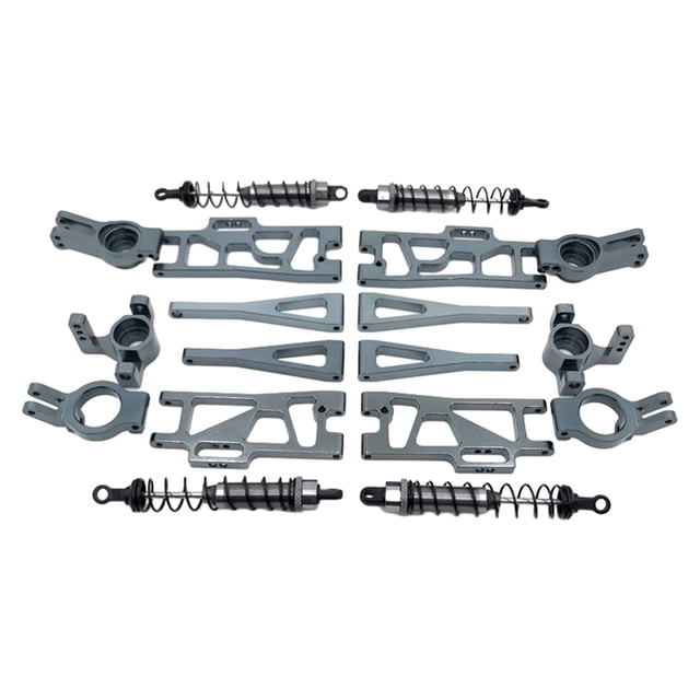 Vogacara RCGOFFLOW brazo de suspensión trasero delantero mano de obra exquisita brazo de suspensión trasero delantero Rc para 1/12 Wltoys Kits de construcción modelo Titanio