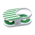 thumbnail image 4 of Soporte para botellas y tazas de silla de escritorio, soporte para tazas de silla de playa con abrazadera Verde, 4 of 9