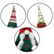 thumbnail image 3 of Elfo de Navidad sin rostro, estatuilla hecha a mano muñeco de peluche adorno de gnomo para decoración del hogar MFZFUKR CPB-SSW37-1, 3 of 5