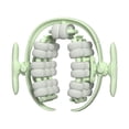 thumbnail image 3 of Rodillo de masaje de 40 ruedas, rodillo para piernas, portátil, de mano, con abrazadera para piernas, práctico para fascia Verde claro, 3 of 8