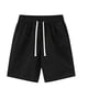 thumbnail image 1 of Ceisia Men's Cargo Shorts Large Pockets Elastic Waist Drawstring Jogger For Camping Hiking Black XL Gift, 1 of 8