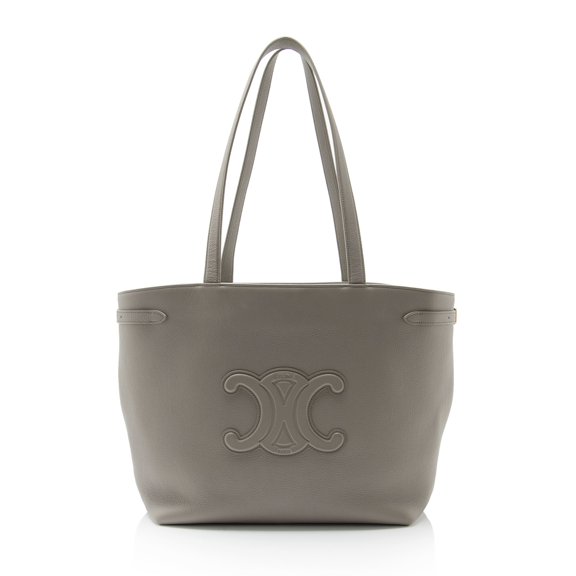 Pre-Owned Celine Grained Calfskin Triomphe Cabas Anais Medium Tote
