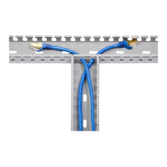StarTech.com AD105X1 2inx1in Open Slot Wiring Cable Raceway Duct with Cover, Gray - 5.6 ft.