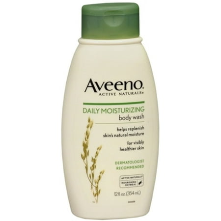 AVEENO Active Naturals Daily Moisturizing Body Wash 12 oz (Pack of 4)
