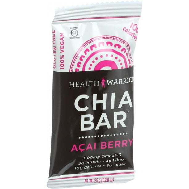 HEALTH WARRIOR CHIA BAR, ACAI BERRY, 25 G. - Walmart.com ...