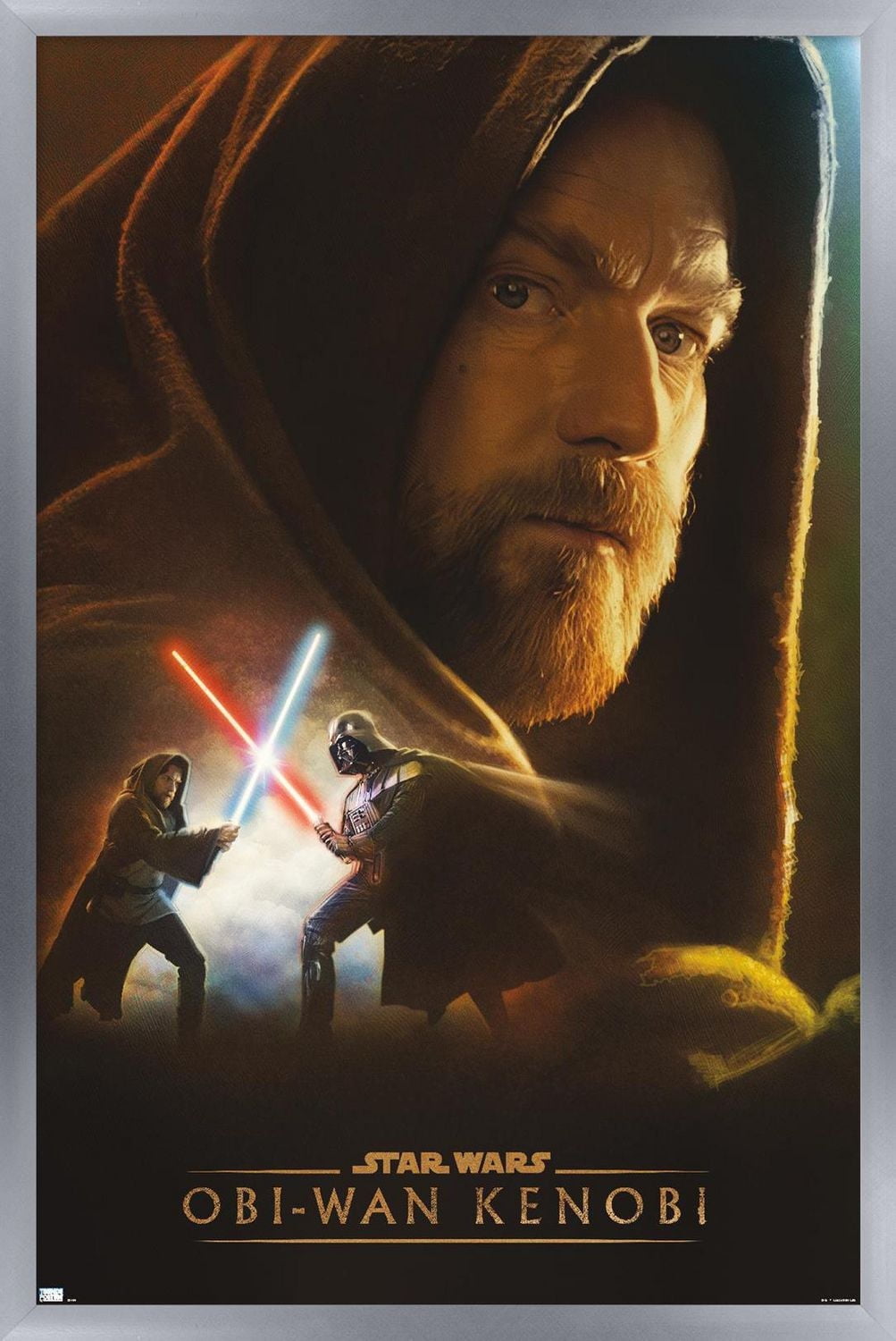 Star Wars: Obi-Wan Kenobi - Obi-Wan Collage Wall Poster, 22.375" x 34" Framed