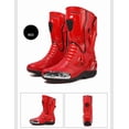 thumbnail image 3 of JG WOLVES - Motorcycle Boots - All-Season Comfort & Adventure - Waterproof Touring & Off-Road Riding Shoes - For Men & Women,Red,41, 3 of 26
