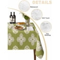 thumbnail image 2 of Sage Green Floral Table Cloth, Waterproof Tablecloth for Rectangle Tables, Spring Flowers Modern Abstract Art Farmhouse Reusable Washable Fabric Table Cover for Restaurant Kitchen Dining 60"x102", 2 of 8