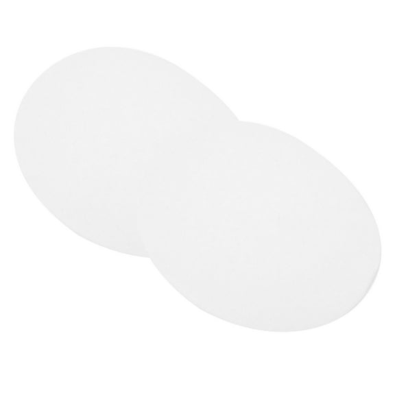 BESTYASH 1 Pair White Oval Iron-On Patches for Clothes, Clothing Repair and Decoration Accessories