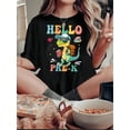 thumbnail image 1 of Camiseta de manga corta para mujer, camisetas tipo túnica, trajes de regalo cómodos, ropa deportiva, camisetas de verano, camiseta básicaWomen's Fun Dinosaur Graphic Tee - Casual Crew Neck Short Sle, 1 of 6