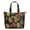 Black-49, variant on Vintage Floral Hippie Weekender Tote, Lightweight Zippered Bag with Interior Organization, Boho Chic for Trips