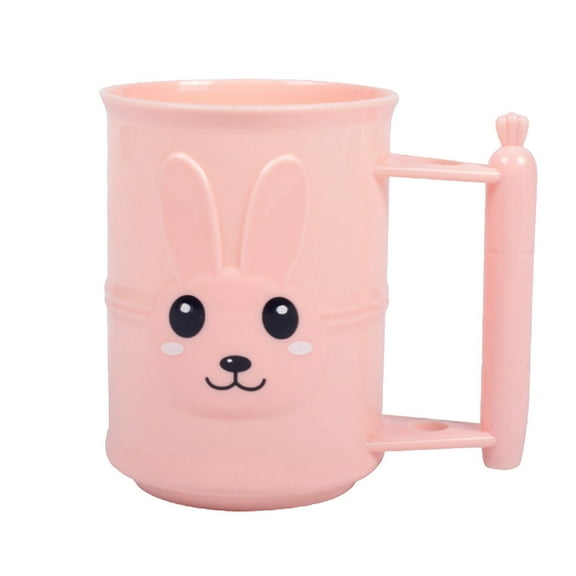 Toyvian Plastic Bathroom Mug Washing Cup for Women, Round Hygiene Cup, 1 Set for Personal Care