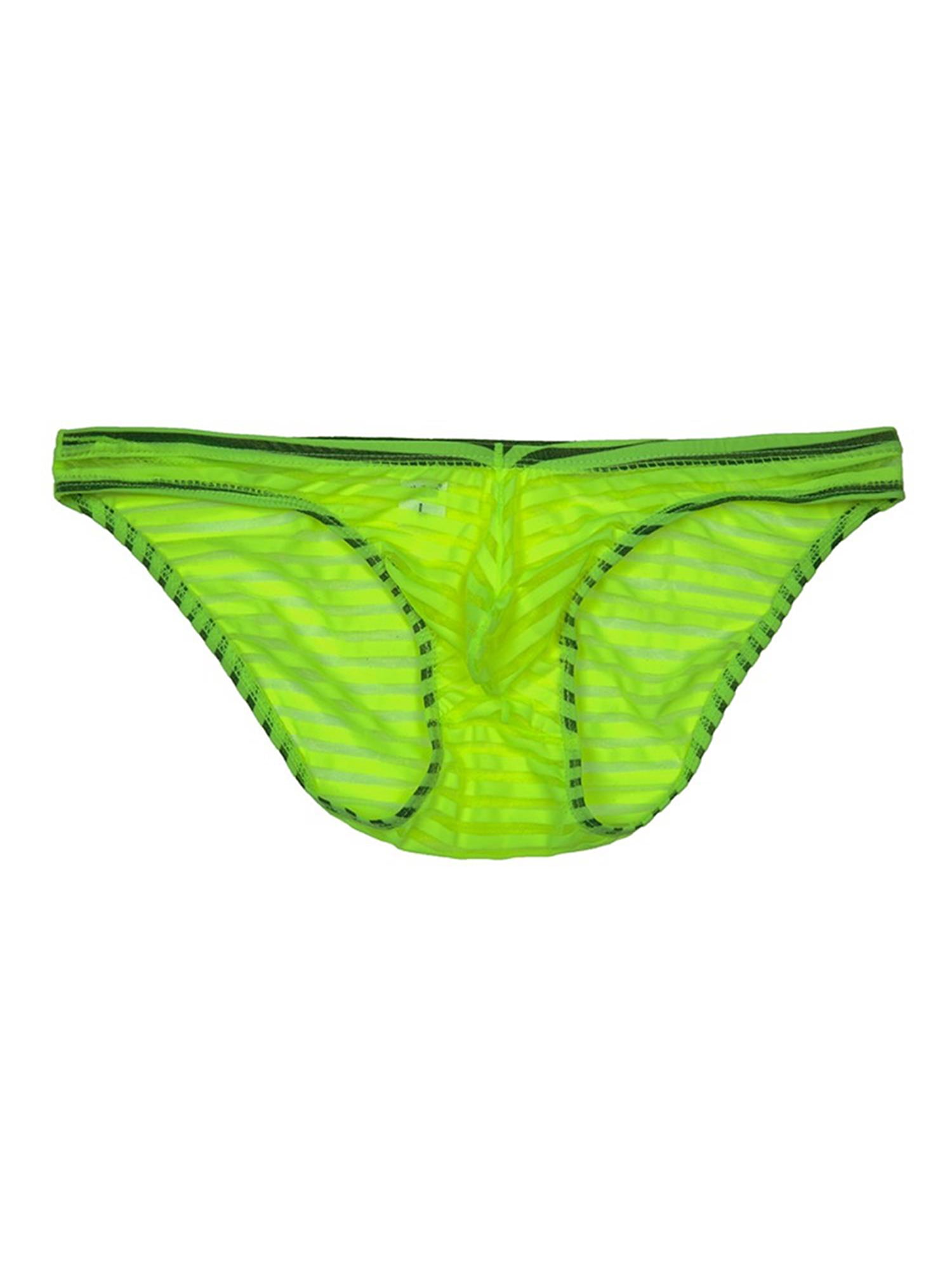 KAMAMEN Men's Sexy Briefs Underwear Mesh Low Waist Breathable Breton ...