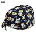 thumbnail image 1 of Scrub Cap Uni Dog Feather Adjustable Anti Sweat Dustproof Button Scrub Cap Bouffant Hat, 1 of 7