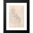 thumbnail image 2 of Thomas Girtin 14x18 Black Modern Framed Museum Art Print Titled - Peterborough Cathedral, Cambridgeshire (ca. 1794), 2 of 5