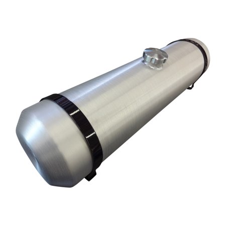 12x40 Center Fill Round Spun Aluminum Gas Tank - 19 Gallon 3/8 NPT