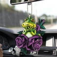 thumbnail image 3 of Wuztai Christmas Frog Car Pendant, Rearview Mirror Hanging Ornament for Backpack Keychain, Holiday Gift Accessory, 3 of 3