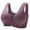Purple, variant on XUNKUSGA Womens Bras Front Zipped Closure Bras for Women Comfortable Solid Color Plus Size Sports Bras for Women High Support for Running Workout M-4XL