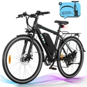 ZNH Electric Bike 26''Peak 500W for Adult,36V/10AH Removable Lithium-Ion Battery,Mountain/Commuter EBike,Shimano 21 Speed Gear,UL2849,Black