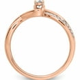 thumbnail image 2 of 14K Rose Gold Diamond Semi-Mount Engagement Ring (Size 7) Made In India -Jewelry By Sweet Pea, 2 of 9