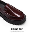 thumbnail image 5 of DREAM PAIRS Women's Platform Loafers Comfortable Cushioned Insole Lug Sole Shoes Chunky Heel Slip-On Casual Flats, 5 of 8