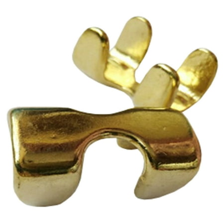 

59AI 4 Pack Hilason Western Horse Solid Brass Halter Clamps Lead Rope