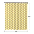 thumbnail image 5 of Yellow and White Checkerboard Pattern Shower Curtain 72"x84" ,Bathroom Decorative Shower Curtains Set with 12 Hooks,Modern Waterproof Washable Shower Curtain, 5 of 6