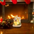 thumbnail image 5 of Lighted Christmas Village Sets, Winter Village Houses with Figurines and Collectible Buildings, Battery Operated Xmas Decor for Home Tabletop Holiday Displays, 5 of 7