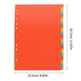 thumbnail image 2 of MIANGASTORE 31 Sheets Office Subject Divider Binder Notebook Index Page Notebook Page Divider, 2 of 5
