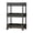 BLACK, variant on 3 / 4 Tier Rolling Plant Stand with Wheels, Space Saving Movable Flower Pot Storage Cart, Easy Assembly Metal Plant Rack for Indoor Outdoor Garden Balcony and Patio Display